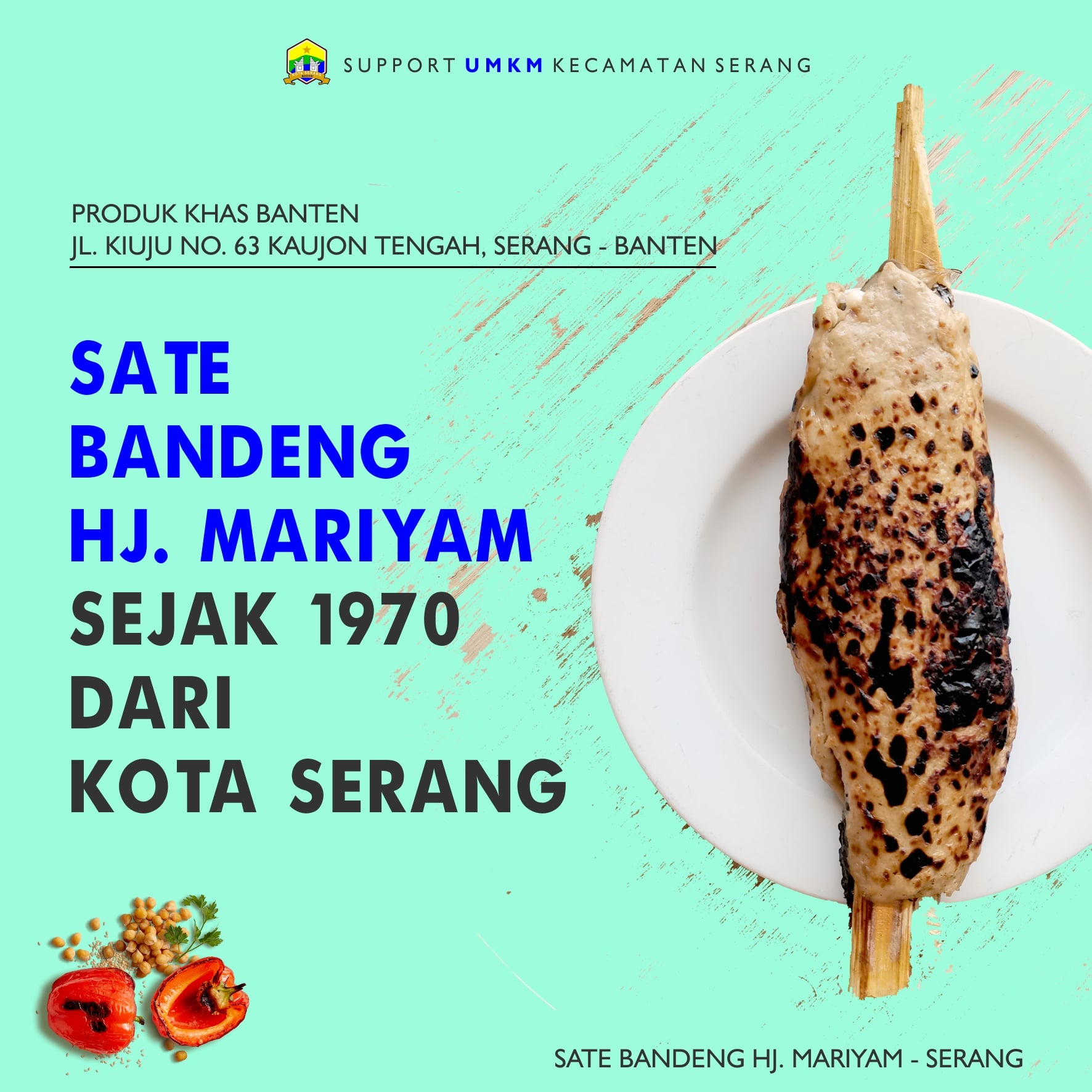 Support UMKM Kecamatan Serang SATE BANDENG HJ. MARIYAM.