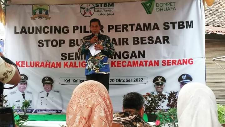Launching Pilar Pertama STBM Stop Buang Air Besar Sembarangan Kelurahan Kaligandu