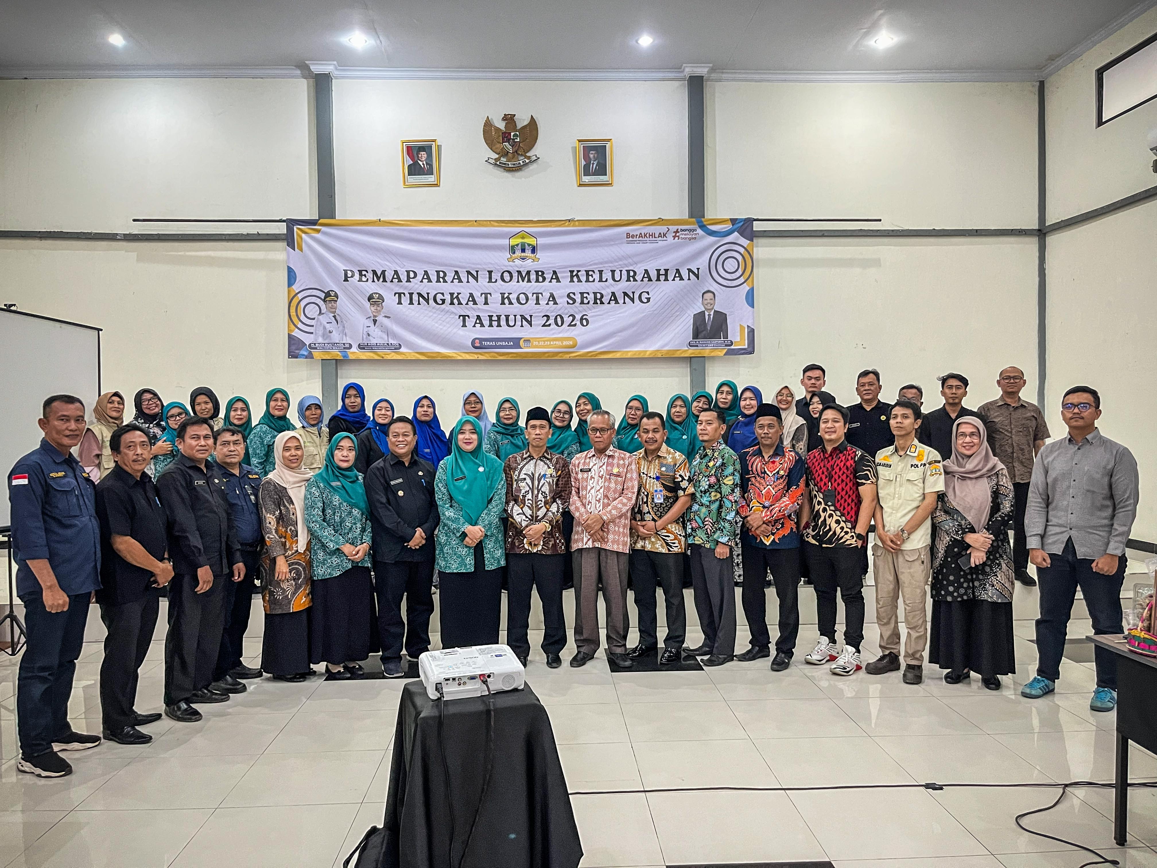 MENGHADIRI KEGIATAN LOMBA KELURAHAN TINGKAT KOTA SERANG TAHUN 2026 - KAMIS, 23 APRIL 2026
