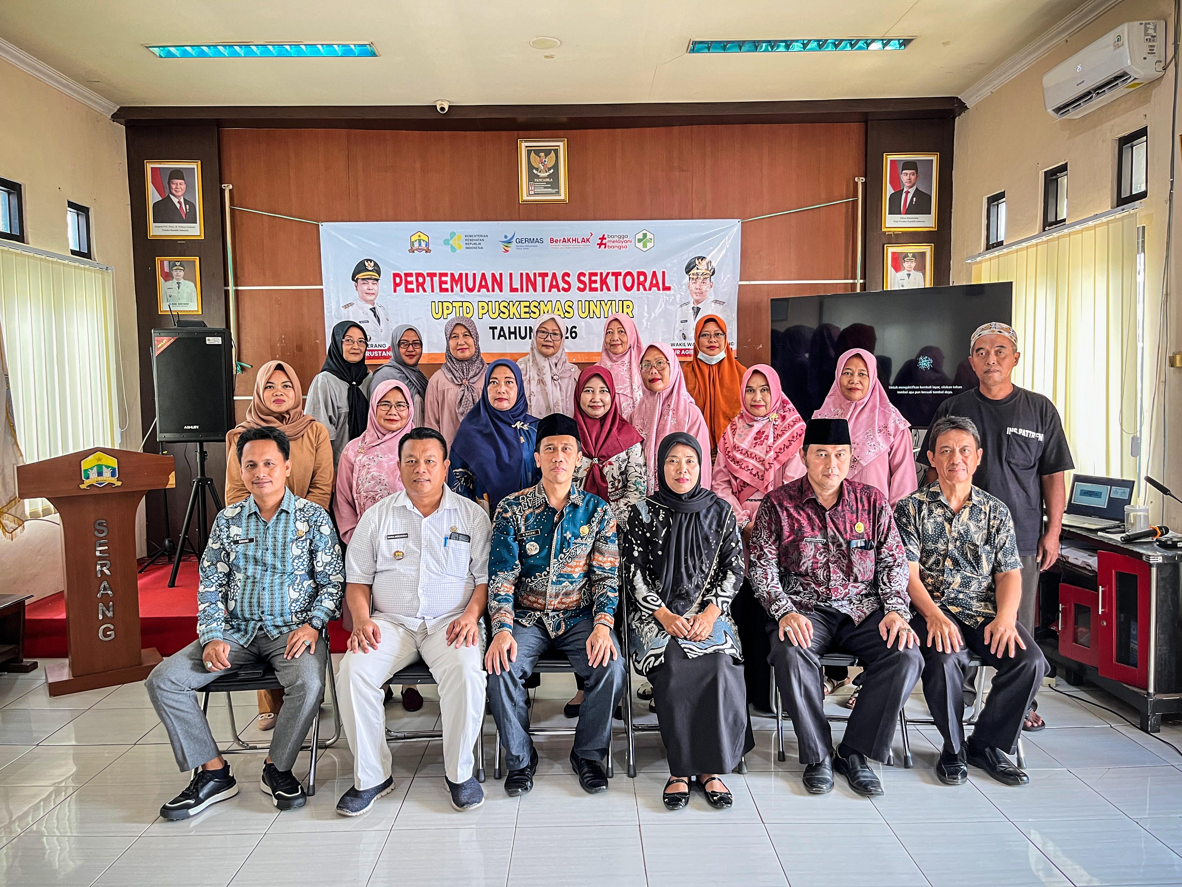 PERTEMUAN LINTAS SEKTORAL UPTD PUSKESMAS UNYUR TAHUN 2026 - JUMAT, 08 MEI 2026
