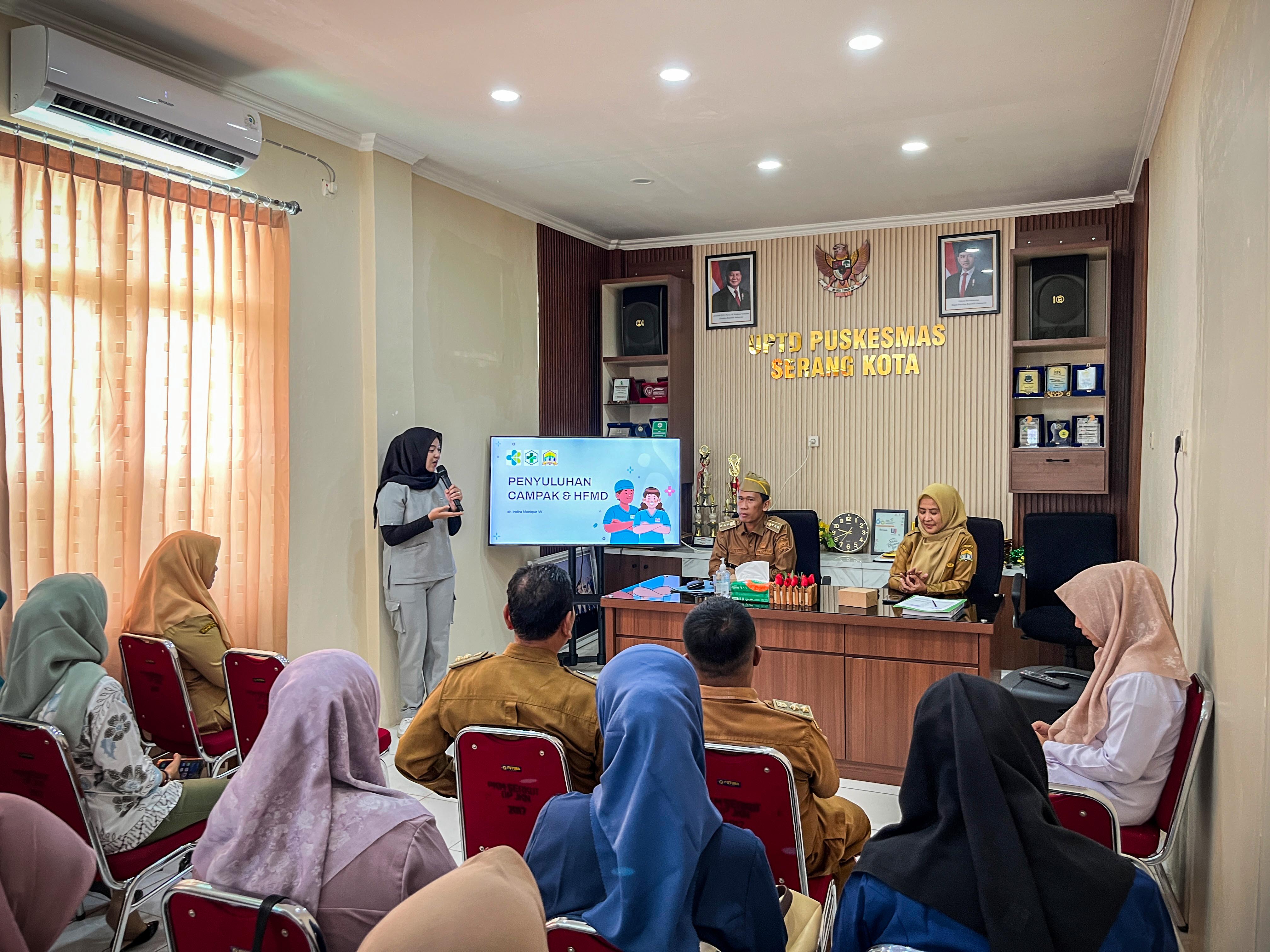 MENGHADIRI PERTEMUAN LINTAS SEKTORAL PUSKESMAS KOTA SERANG TAHUN 2026 - SENIN, 11 MEI 2026