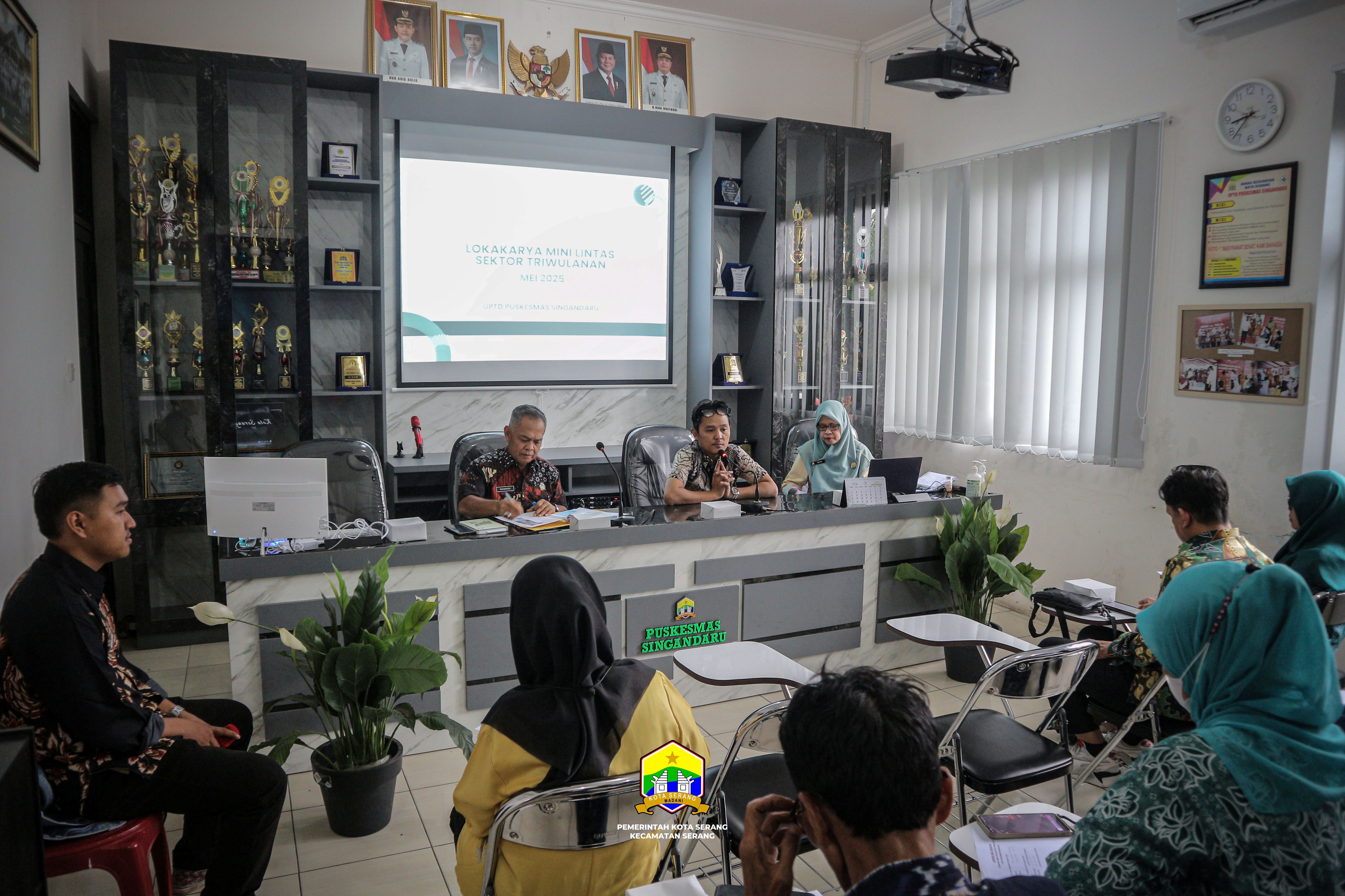 LOKAKARYA MINI LINTAS SEKTOR TRIWULANAN DI UPTD PUSKESMAS SINGANDARU - KAMIS, 22 MEI 2025