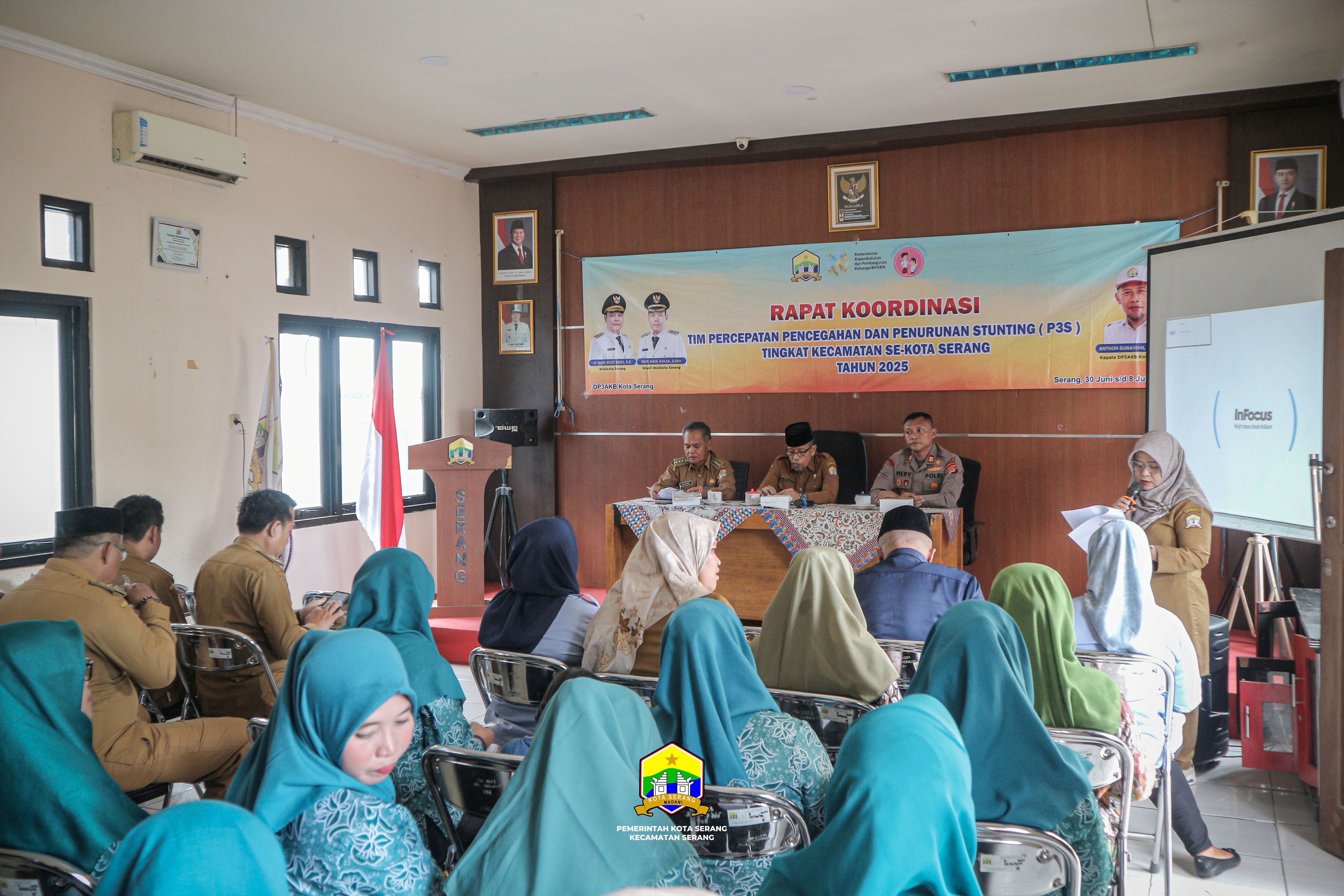 RAPAT KOORDINASI TIM PERCEPATAN PENCEGAHAN DAN PENURUNAN STUNTING (P3S) TINGKAT KECAMATAN SE-KOTA SERANG TAHUN 2025 - SENIN, 07 JULI 2025
