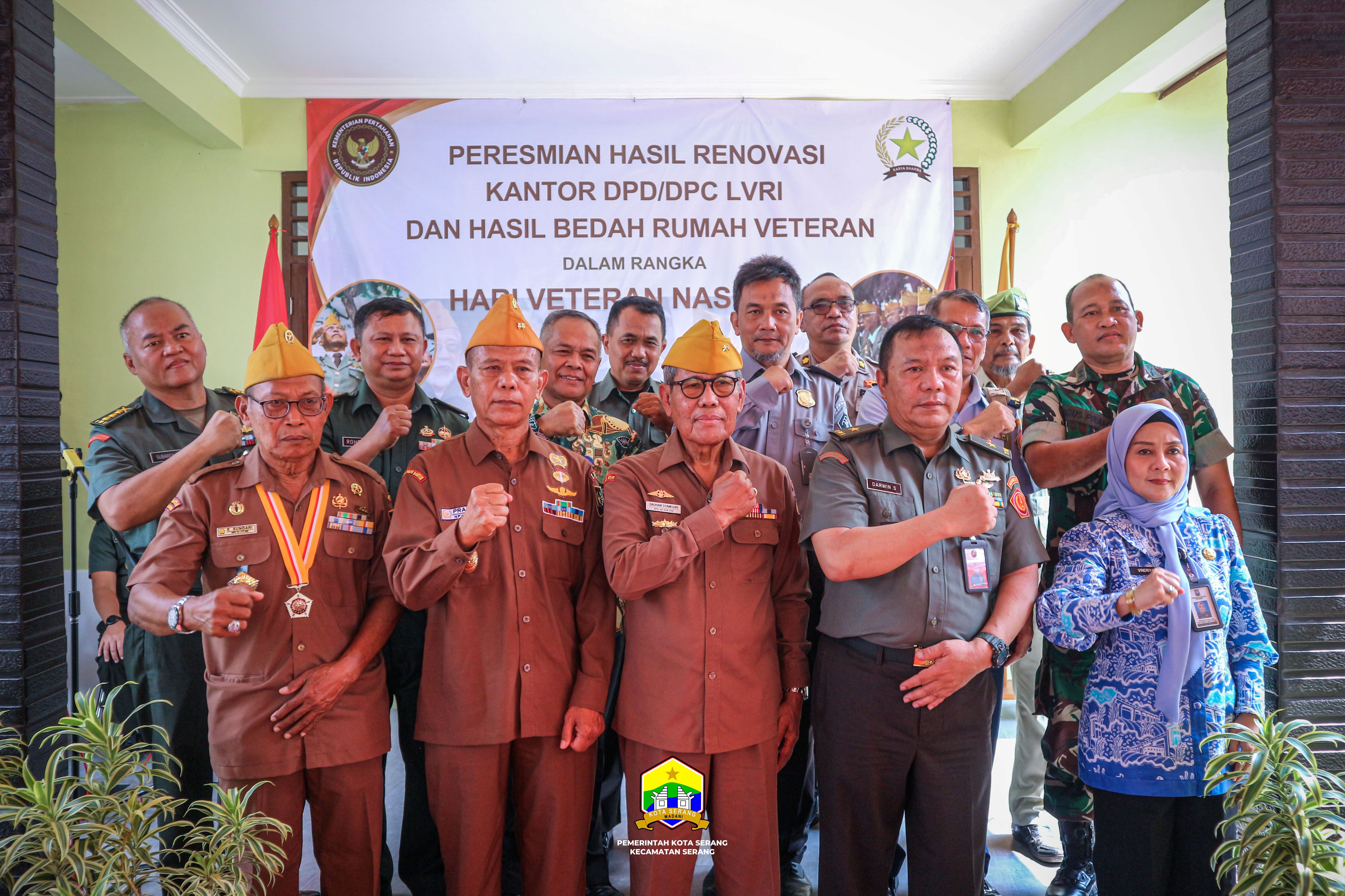 PERESMIAN HASIL RENOVASI KANTOR DPD/DPC LVRI DAN HASIL BEDAH RUMAH VETERAN DALAM RANGKA HARI VETERAN NASIONAL 2025 - KAMIS 07 AGUSTUS 2025