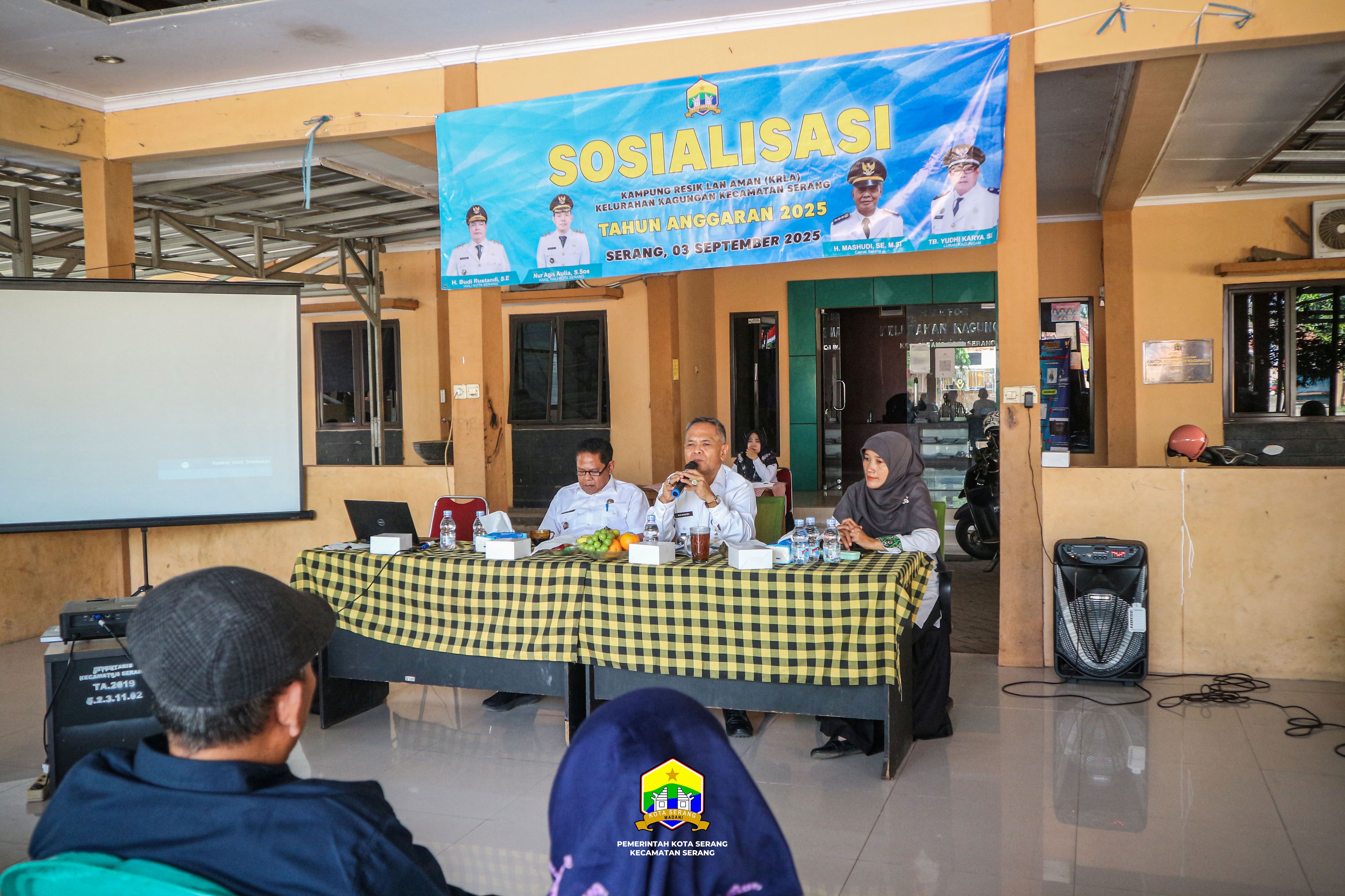 SOSIALISASI KAMPUNG RESIK LAN AMAN (KRLA) KELURAHAN KAGUNGAN KECAMATAN SERANG TAHUN ANGGARAN 2025 - RABU,  03  SEPTEMBER 2025