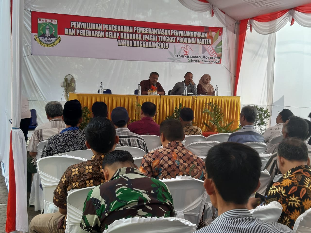 Penyuluhan Pencegahan Pemberantasan Penyalahgunaan dan Peredaran Gelap Narkoba Tingkat Provinsi Banten TA.2019