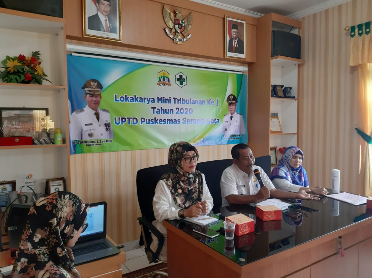 Lokakarya Mini Lintas sektoral Tribulan ke-1 Puskesmas Kota Serang Thn 2020