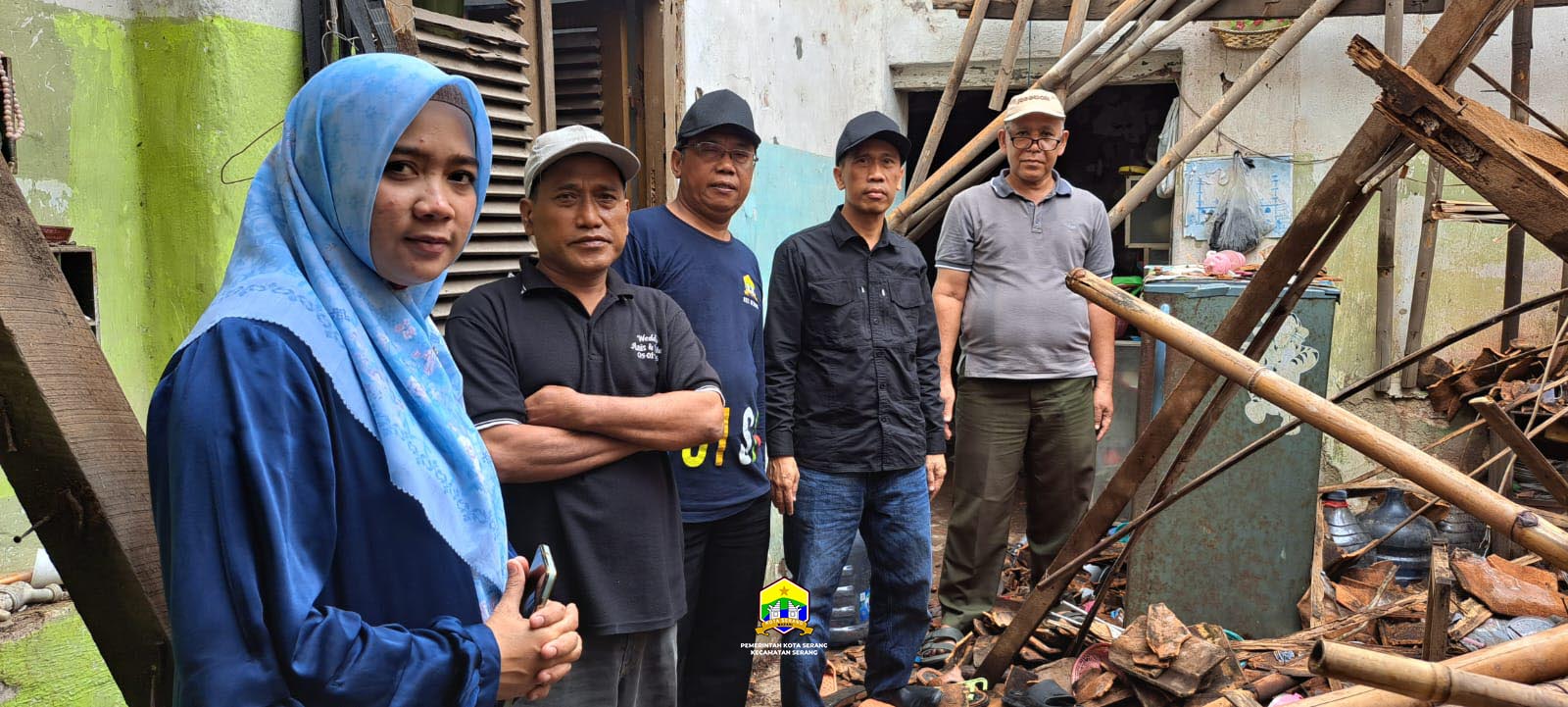 MONITORING DAN CEK LOKASI RUMAH ROBOH DI LINGKUNGAN KAUJON KIDUL KELURAHAN SERANG KECAMATAN SERANG - SABTU, 03 JANUARI 2026