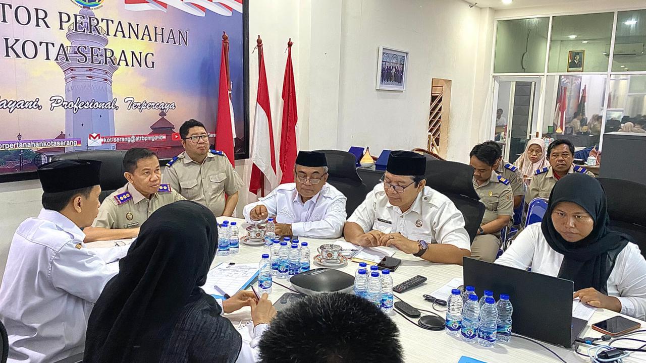 MENGHADIRI UNDANGAN RAPAT BPN KOTA SERANG - RABU, 14 JANUARI 2026