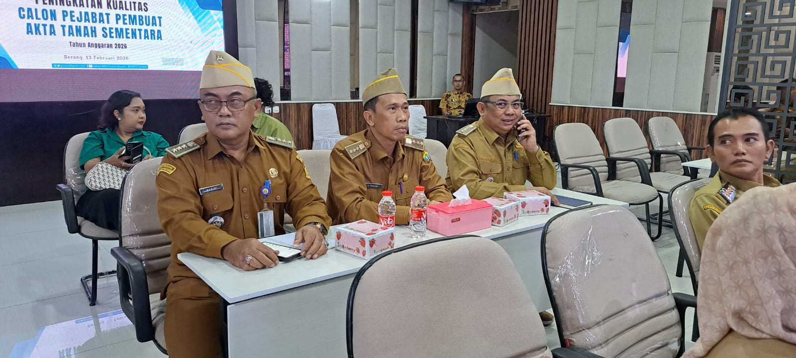 MENGHADIRI KEGIATAN PENINGKATAN KUALITAS CALON PEJABAT PEMBUAT AKTA TANAH SEMENTARA (PPATS) TAHUN ANGGARAN 2026 - JUMAT, 13 FEBRUARI 2026